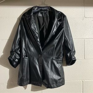 Rachel Zoe Black Pleather Jacket